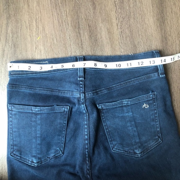 Rag & Bone High Rise Skinny Jeans Size 26 Coated Mae Dark Wash - Picture 6 of 10